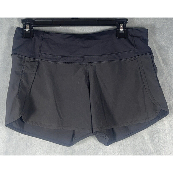 Lululemon Pants - LULULEMON BLACK SPEED POCKET‎ TENNIS SHORTS SIZE 6